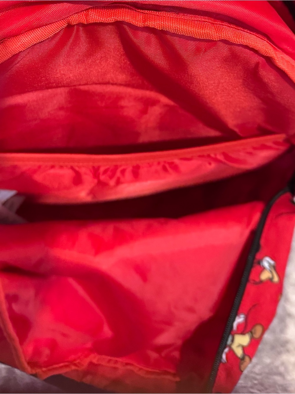 Disney Red Mickey Mouse Patterned Backpack - Picture 6 of 8